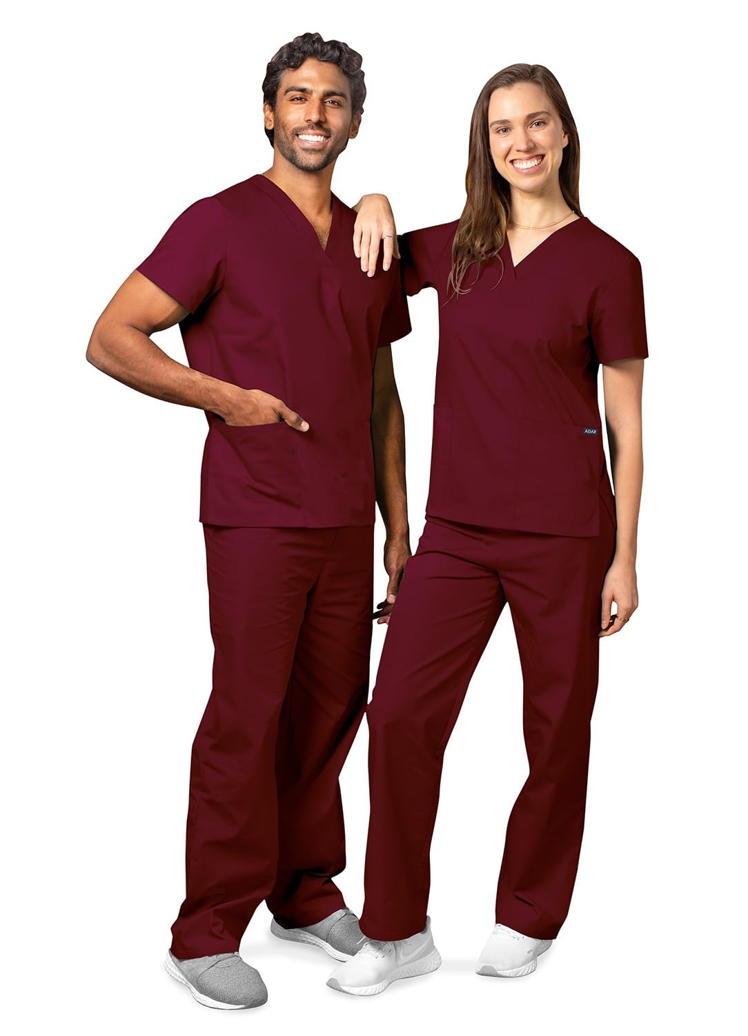 Adar Universal - Conjunto de uniforme médico unisex con cordón