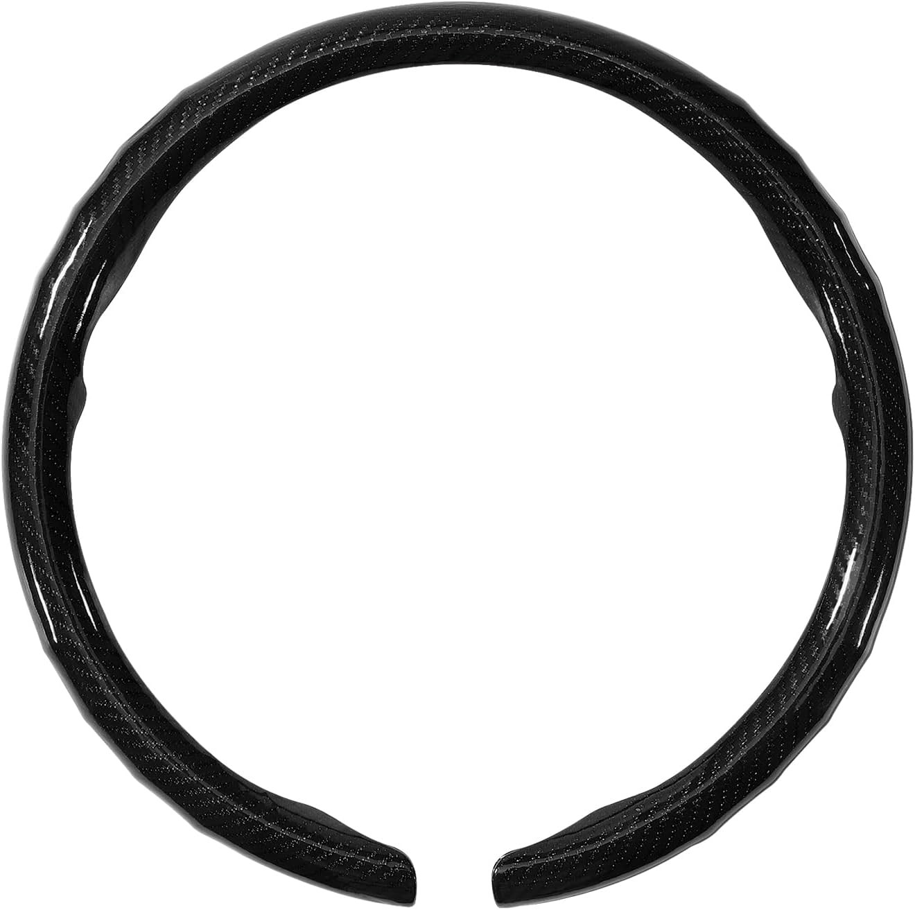 Car Steering Wheel Cover for Dodge RAM 1500/2500/3500 Carbon Fiber Texture Protective Cover with Anti-Slip Design Compatible with 15.5-inch Wheels Customization Accessories for Men and Women