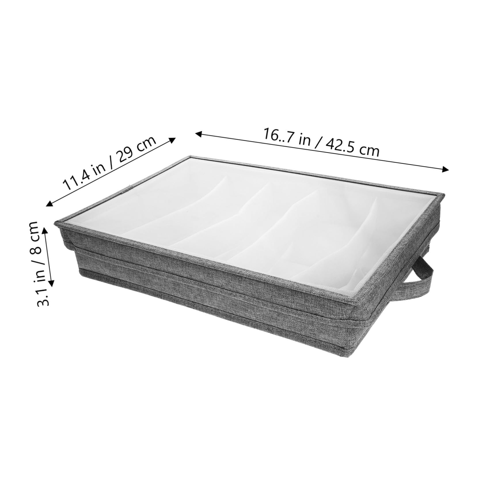 Ipetboom Estuche para Guardar Cubiertos con Divisores Organizador de Vajilla de Caja para Utensilios Cocina