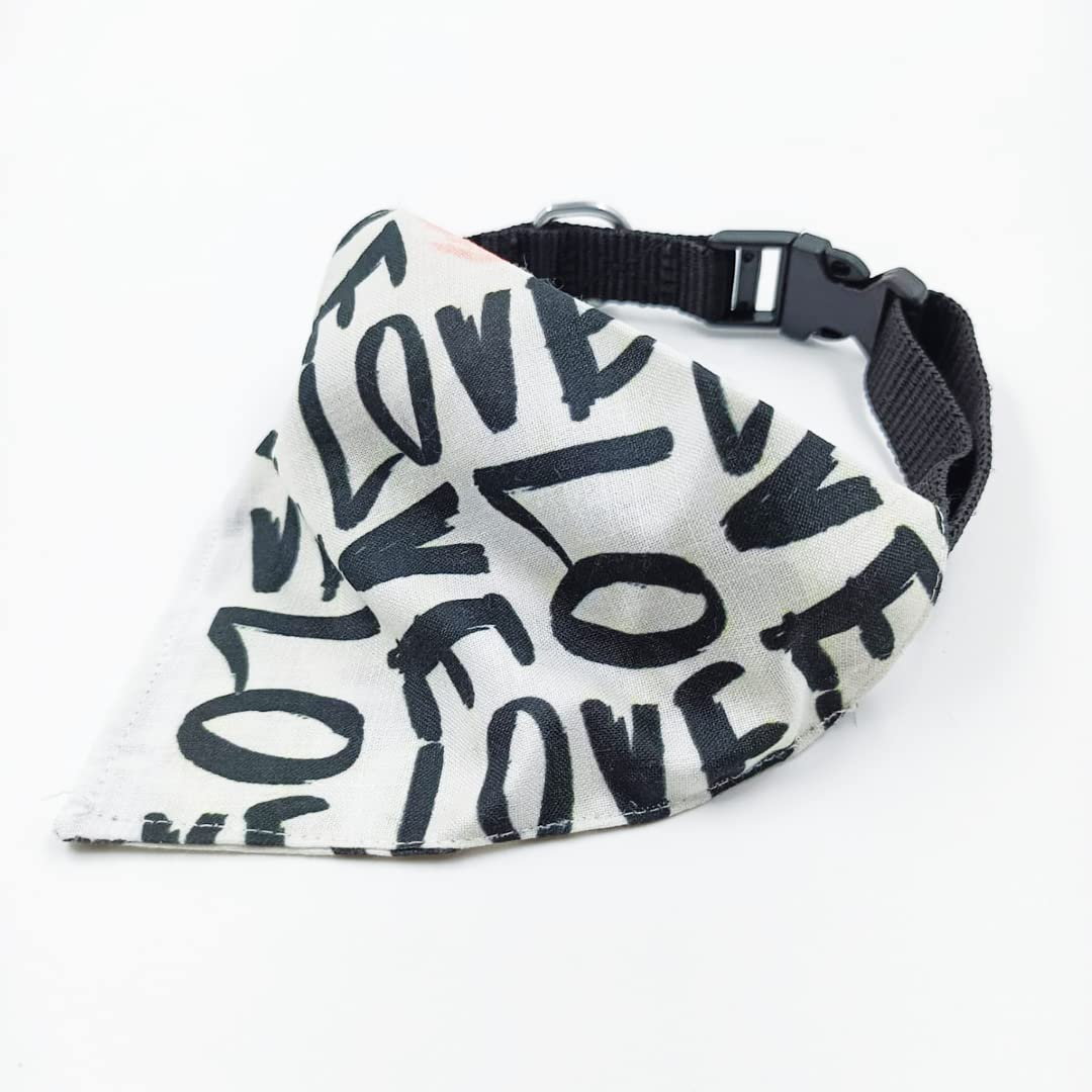 MyArtBucket Summer Printed Adjustable Dogs Pets and Cats Bandana/Scarf for Small Medium Large Dogs Pets Puppies (Love, M) (B09XKG4TVP) Amazon Price History, Amazon Price Tracker