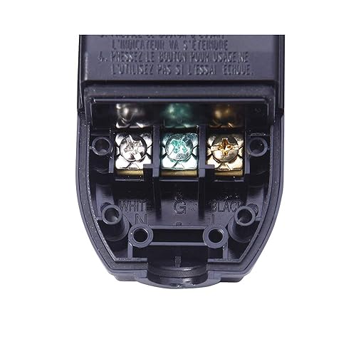 Miniatura 6 de GFCI - Enchufe de repuesto para lavadora a presión de la bomba de piscina de 15 amperios 3 dientes disyuntor al aire libre impermeable auto-reset