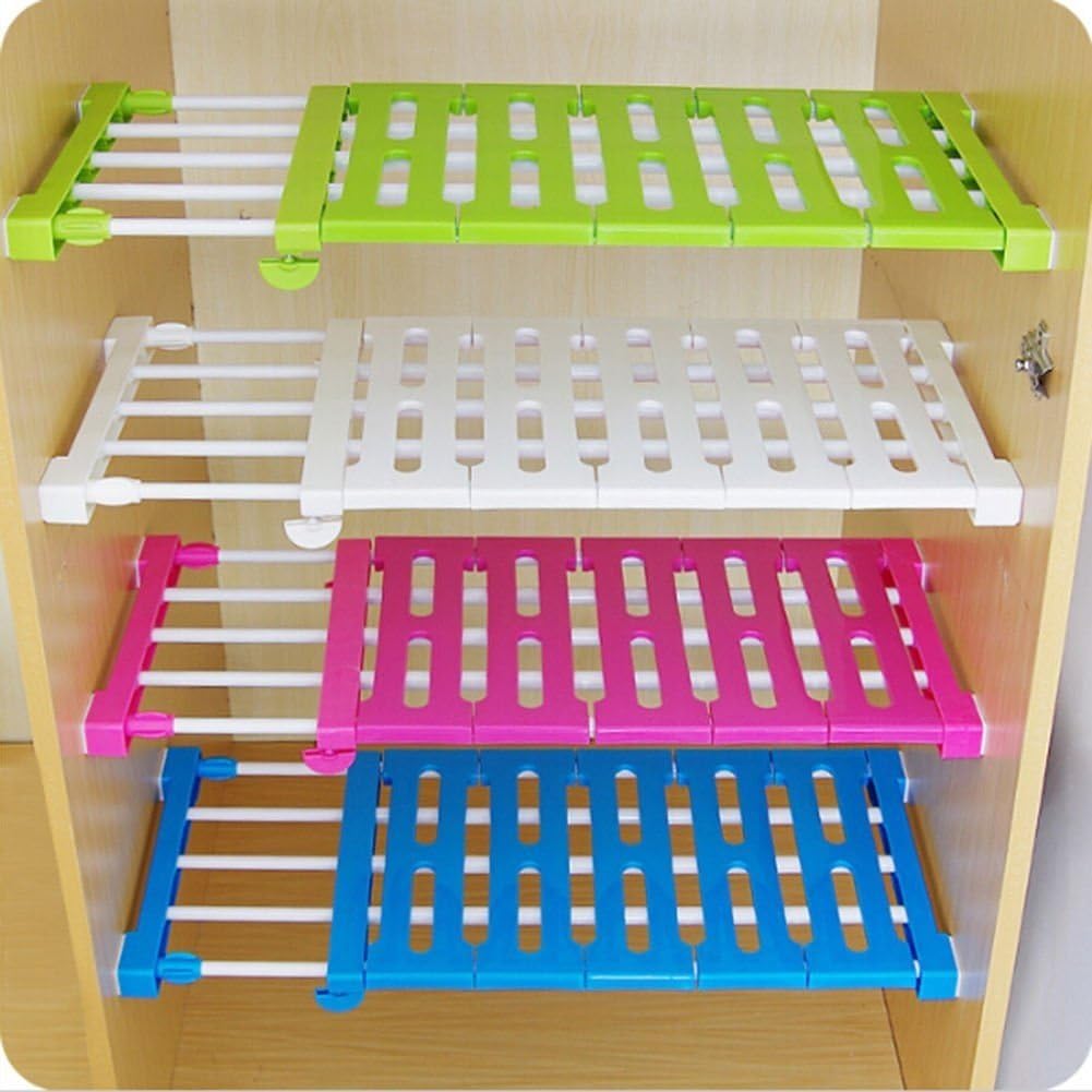 PDFans Extendable Adjustable Storage Rack Shelf for Kitchen Cupboard