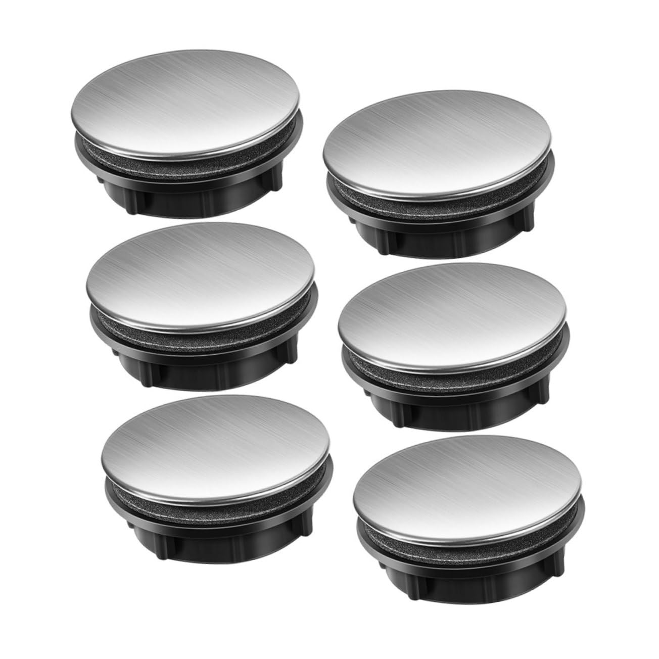 Angoily 6pcs Sink Hole Covers Stainless Steel Faucet Hole Concealer Kitchen Sink Stopper for Soap Dispenser and Faucet