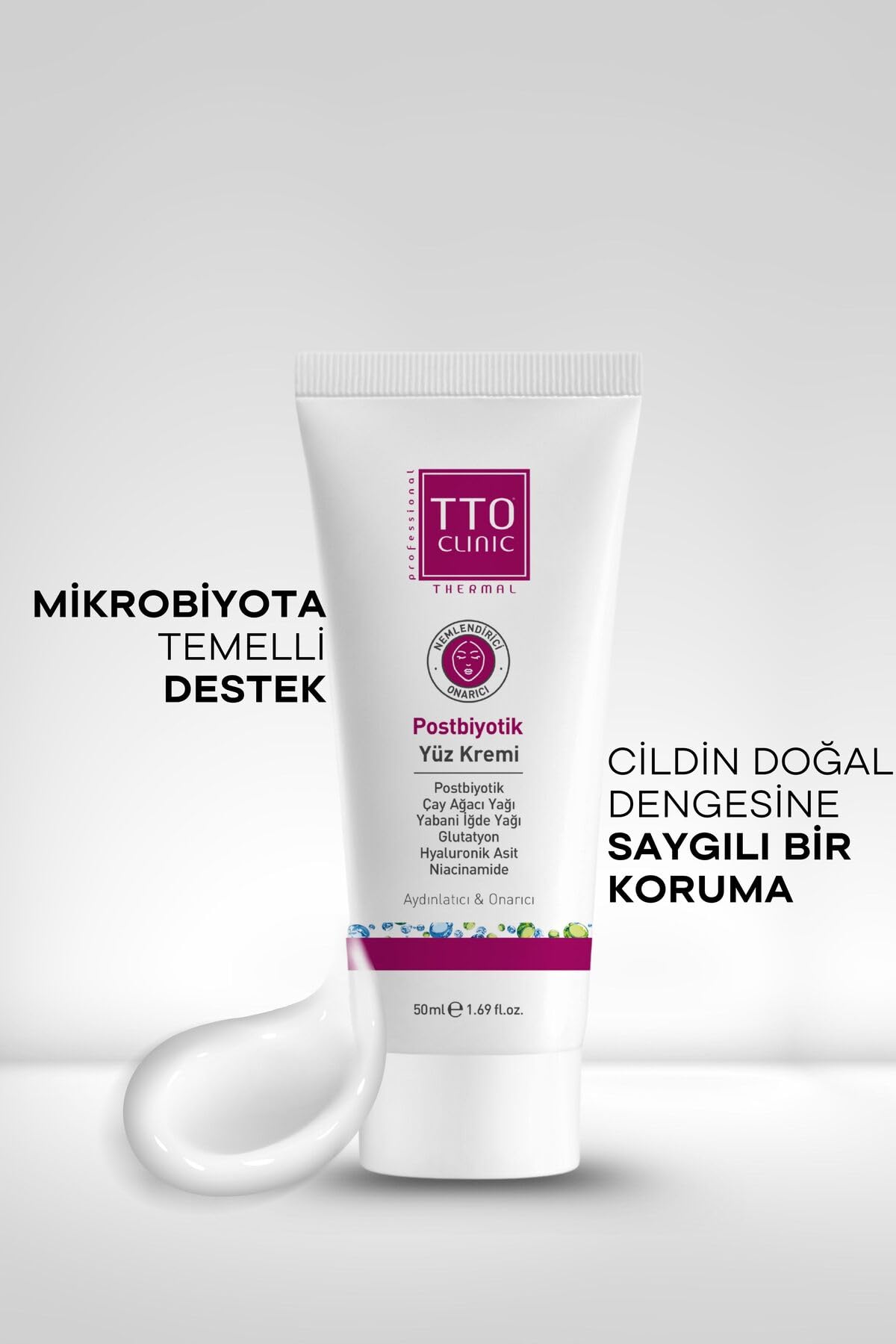 TTO Clınıc Postbiyotik Yüz Kremi 50 Ml (Rozalı, Akneli, Lekeli Ciltlerde)