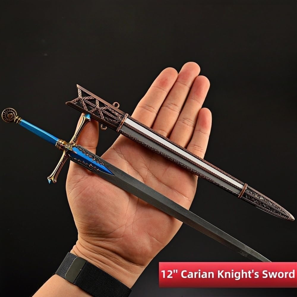 Superbuybox Game Elden Ring DLC Shadow of The Erdtree 12''30cm Carian Knight's Sword Giftbox Martial Arts Game Collection Gift Desk Decor w/Display Stand - Image 5