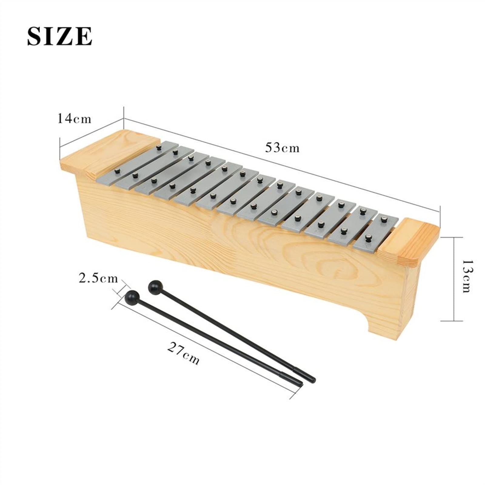 Percussão Musical Il Set Di Pianoforte A 13 Toni Con Piastra In Alluminio Professionale Che Suona Lo Strumento A Percussione Acuto Viene Fornito Con Un Design A Scatola Xilofoni