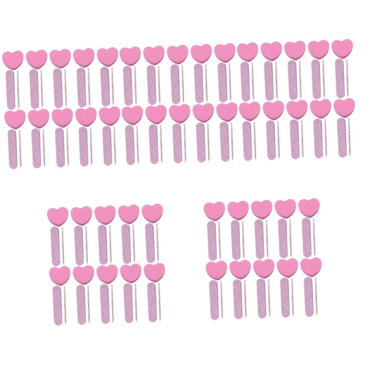 FOMIYES 100sätze Nail Art Tools Mit Nagelsticks Nagelfeilen Polierstreifen Und Buffer Blocks Für Maniküre Und Kreative Designs