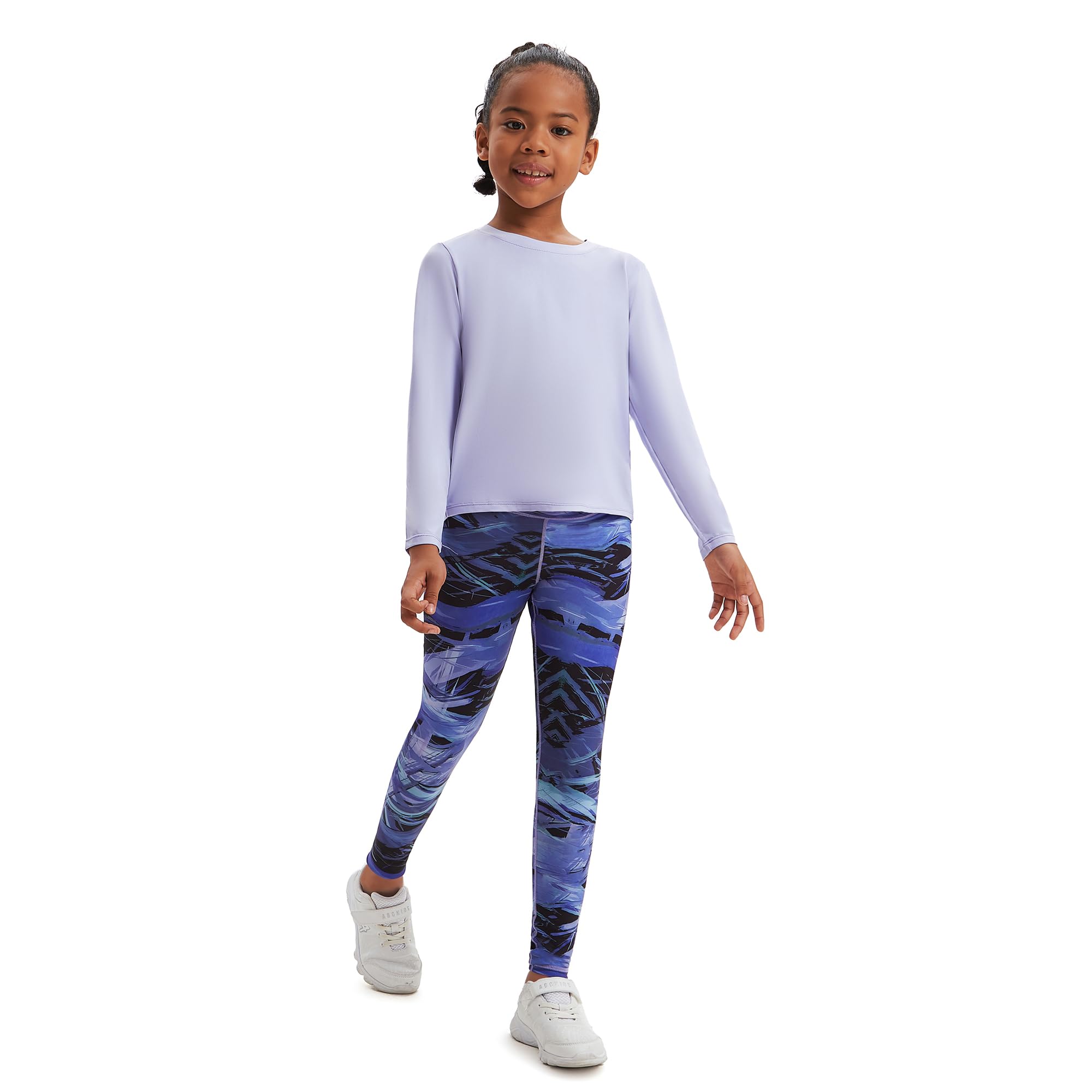 Mädchen Split zurück lange Ärmel Trainingsanzug 2PCS, Pullover Sweatshirt + Hose Jogging-Anzug für Kinder Jugendliche Frühling Herbst Outdoor Sport Yoga Set（Alter 5-14Jahre）