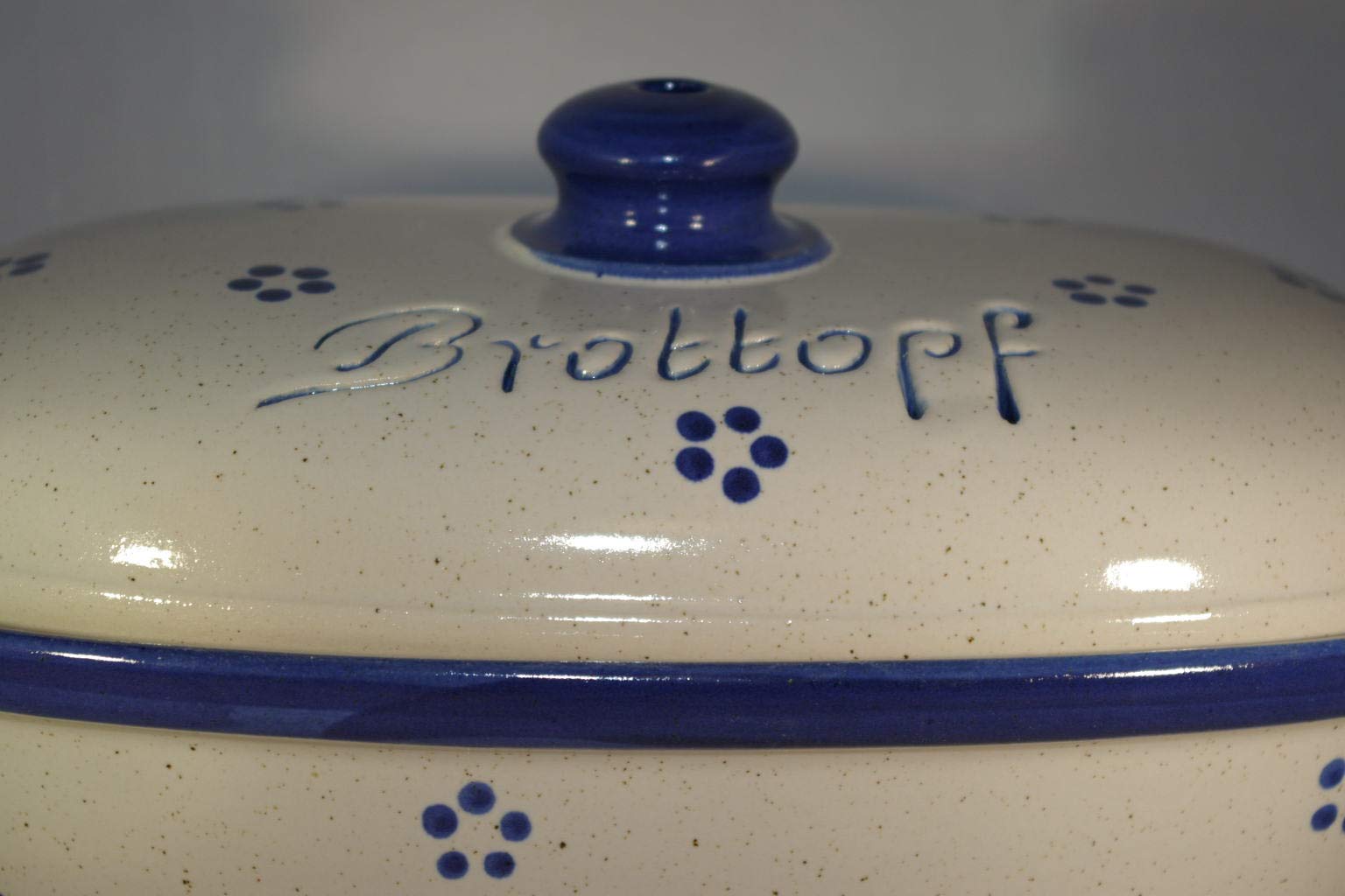 Brottopf Avena | Brotkasten | Brotbox | Brotdose | Brotbehälter | Steinzeug | LxBxH: 30x21x16 cm