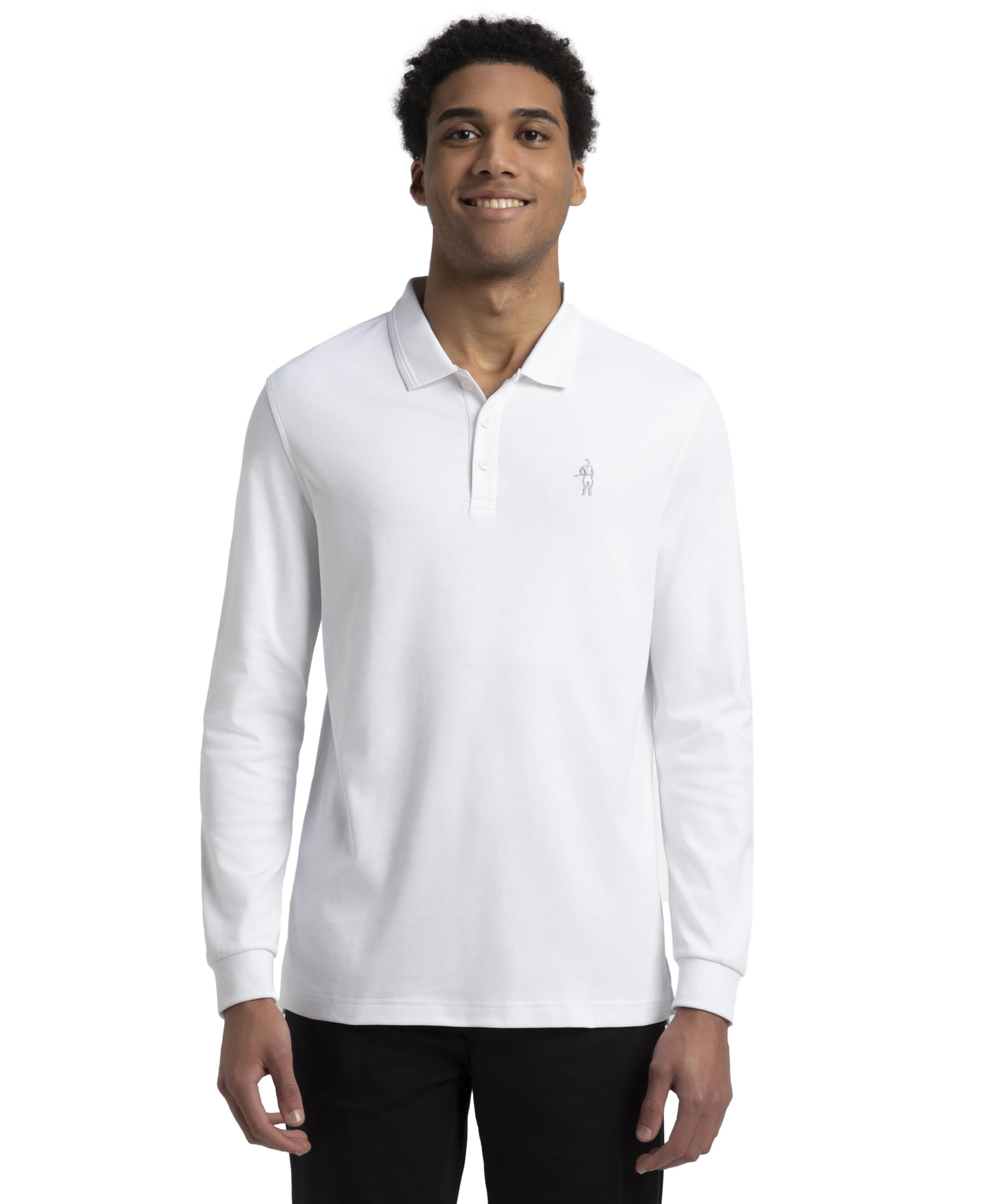 Jockey 3914 Men's Super Combed Cotton Rich Solid Full Sleeve Polo T-Shirt with Ribbed Cuffs --picture-22
