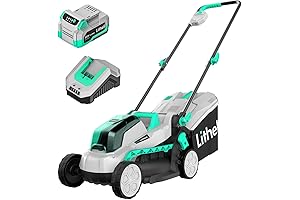 Litheli Cordless 20V 13-Inch Electric Lawn Mower