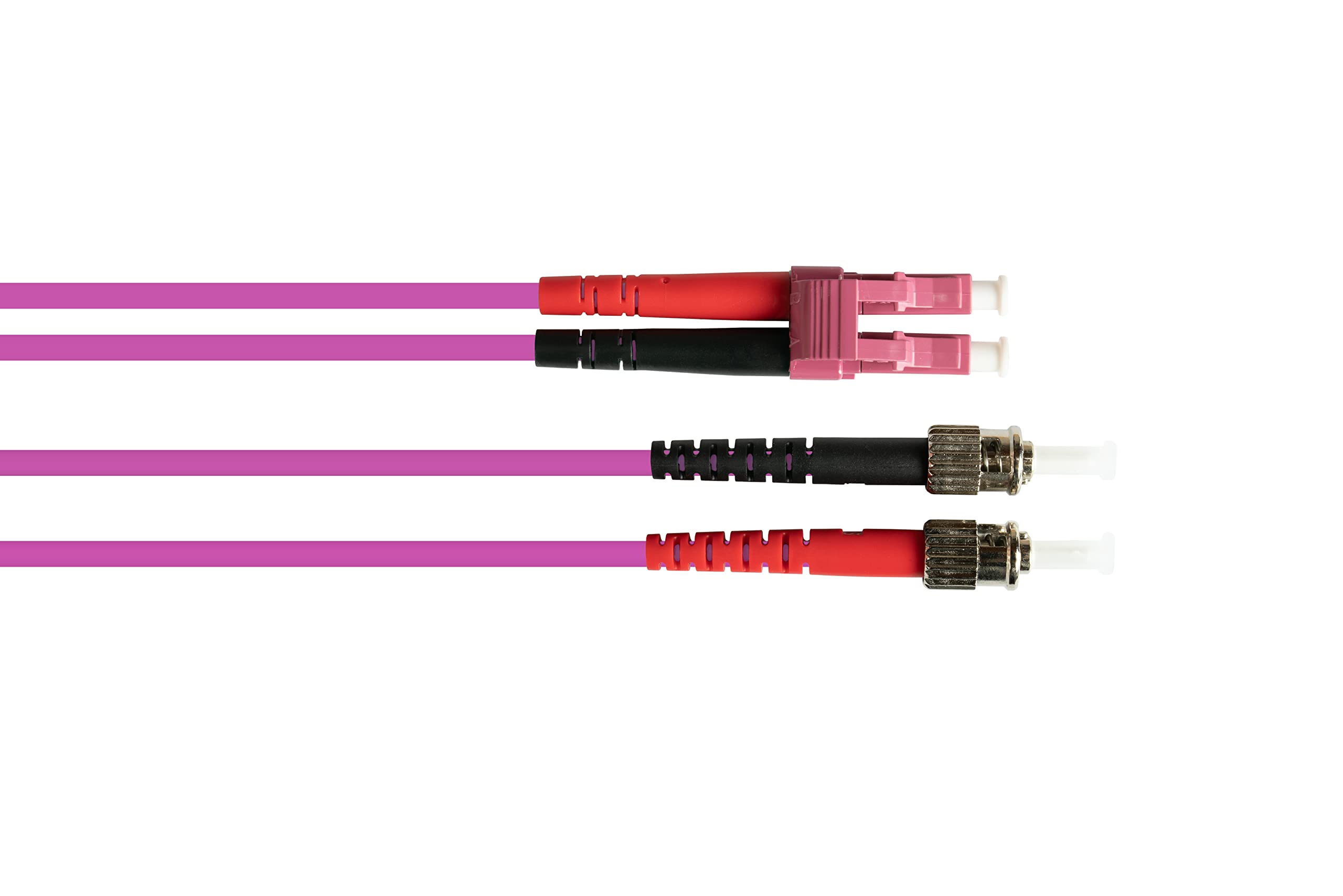 Good Connections LWL Câble patch duplex LC vers SC multimode 50/125" Orange OM4 Violett/Rose 15 m