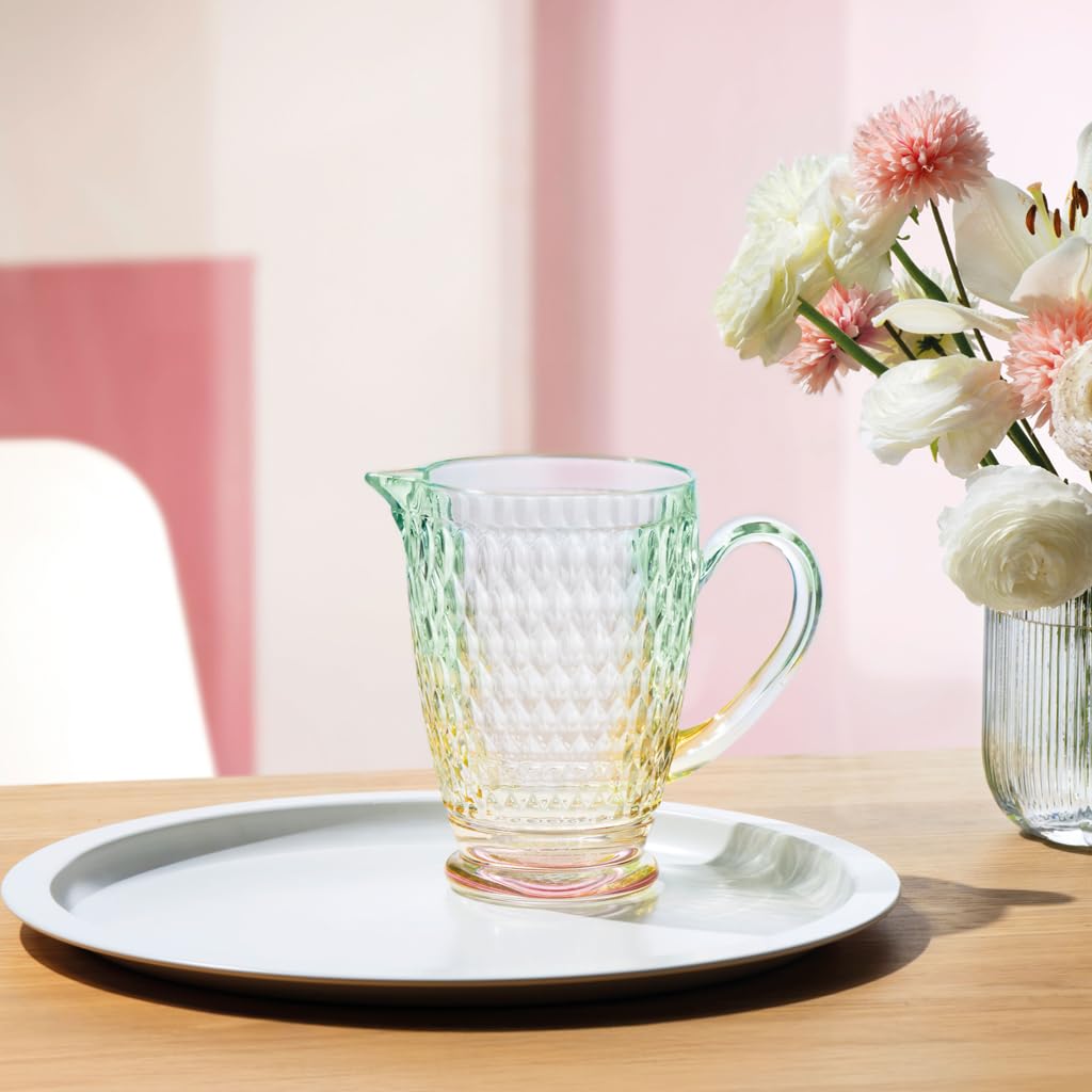 Villeroy & Boch – Boston Pearl, jarra de cristal, brillante y colorida, apta para lavavajillas, jarra de mesa para agua y bebidas, cristal tintado