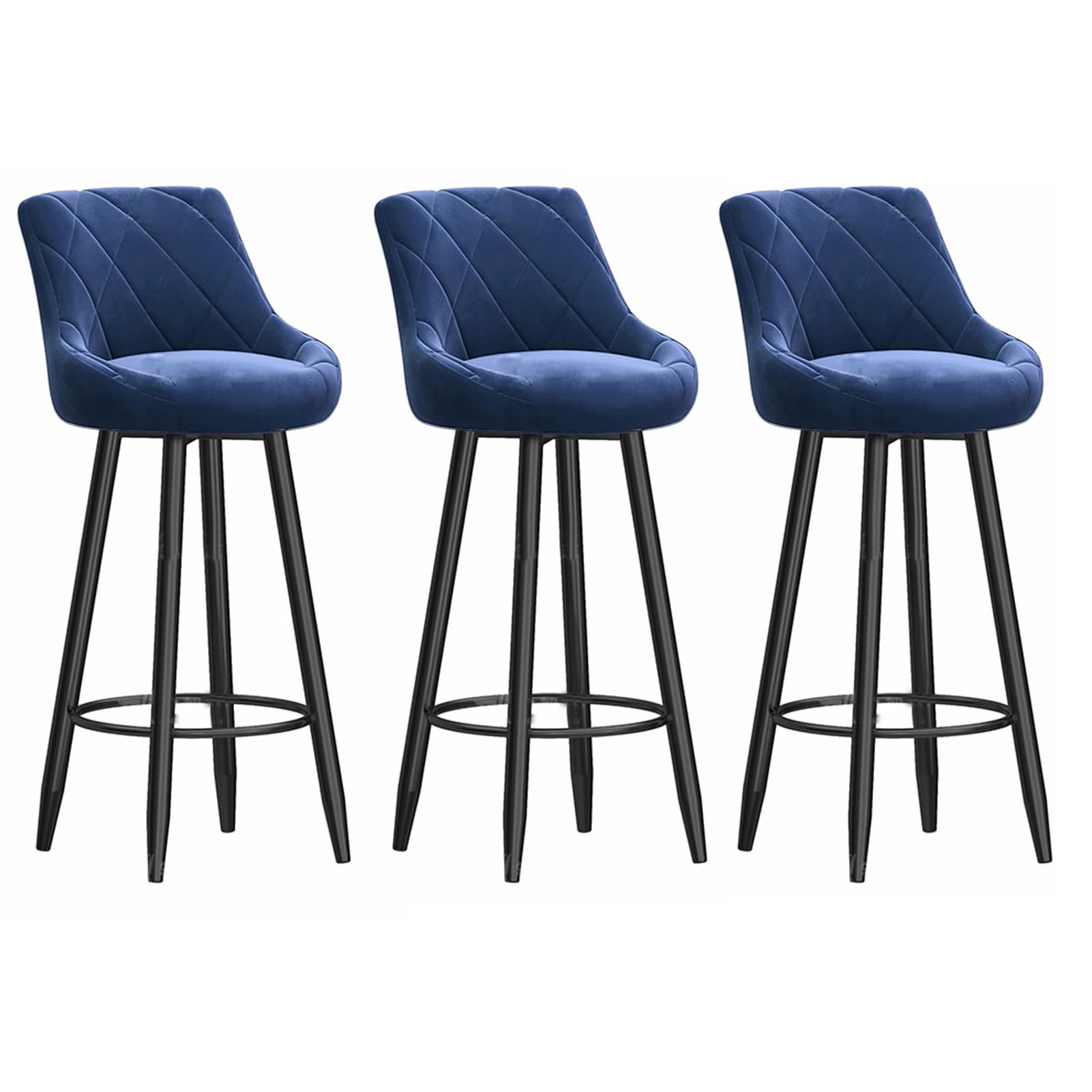 Amazon|バースツール 3点セット - ソフトベルベットシートバーチェア Amazon|バースツール 3点セット - ソフトベルベットシートバーチェア