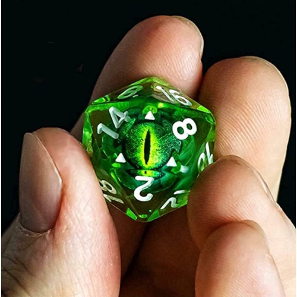 DOBBELSTENEN - GOLDEN DRAGON EYE DICE SET Zeven dobbelstenen