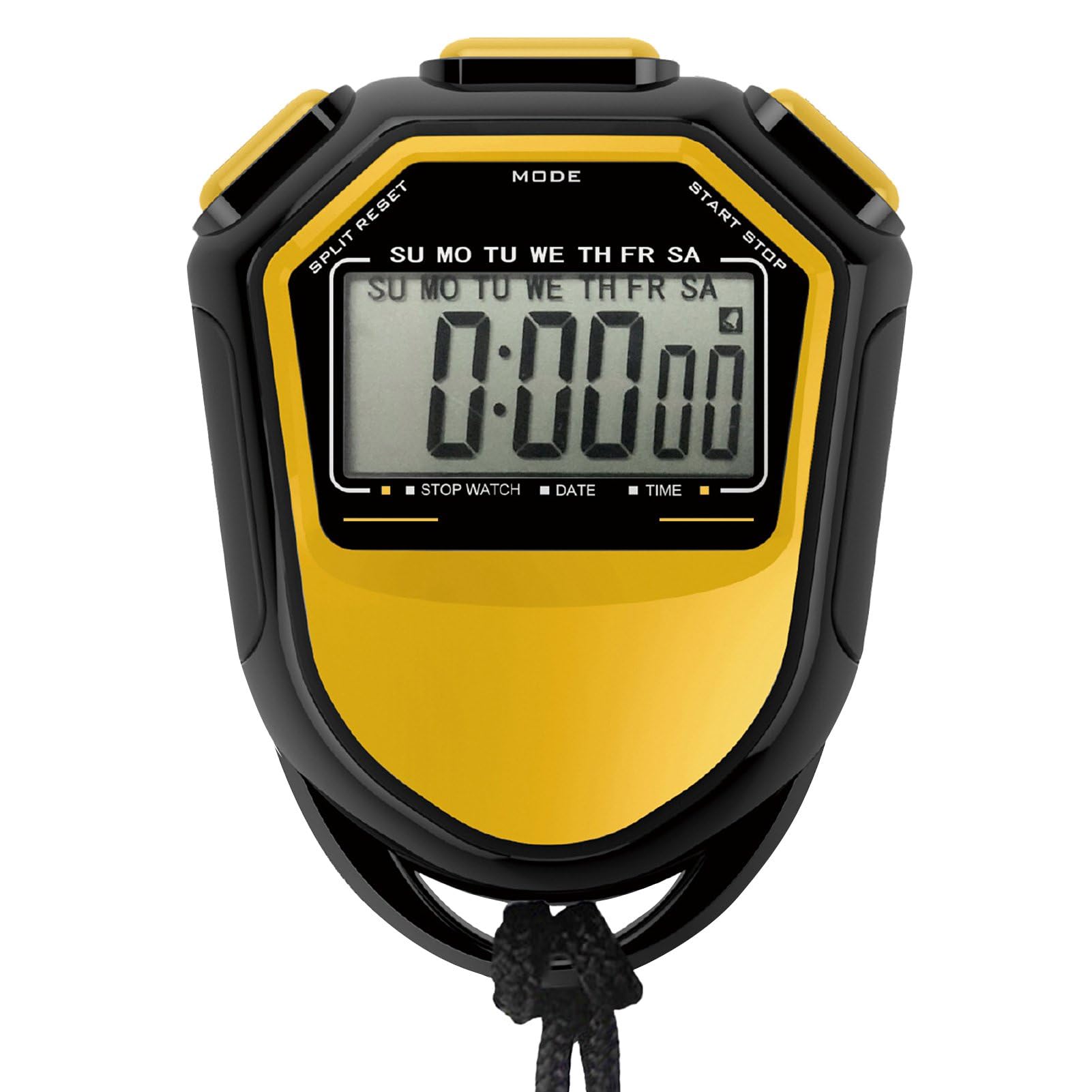 mewmewcat Waterproof Stopwatch Digital Handheld LCD Timer Chronograph Sports Counter with Strap for Swimming Running Football Training,Handheld Stopwatch-image-12