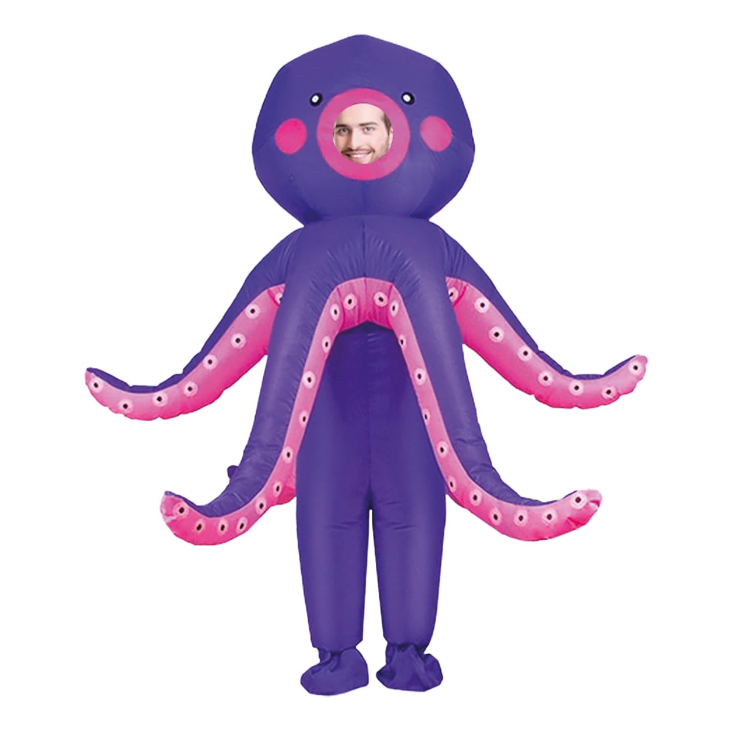 AirSuit Inflatable Octopus Disguise for Adults | Animal | Adult Size 160 to 190cm | Fancy Dress Costume | 100% Polyester | Easy Durable | Inflatable System | OriginalCorner