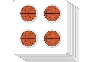 Vibrant Basketball Stickers for Scrapbooking Projects