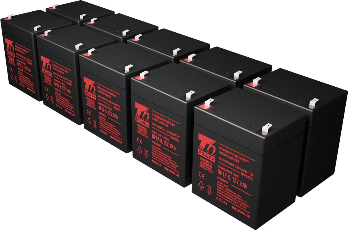 Zestaw akumulatorów T6 Power do zapasowego zasilacza Hewlett Packard, numer części 517703-001, VRLA, 12 V
