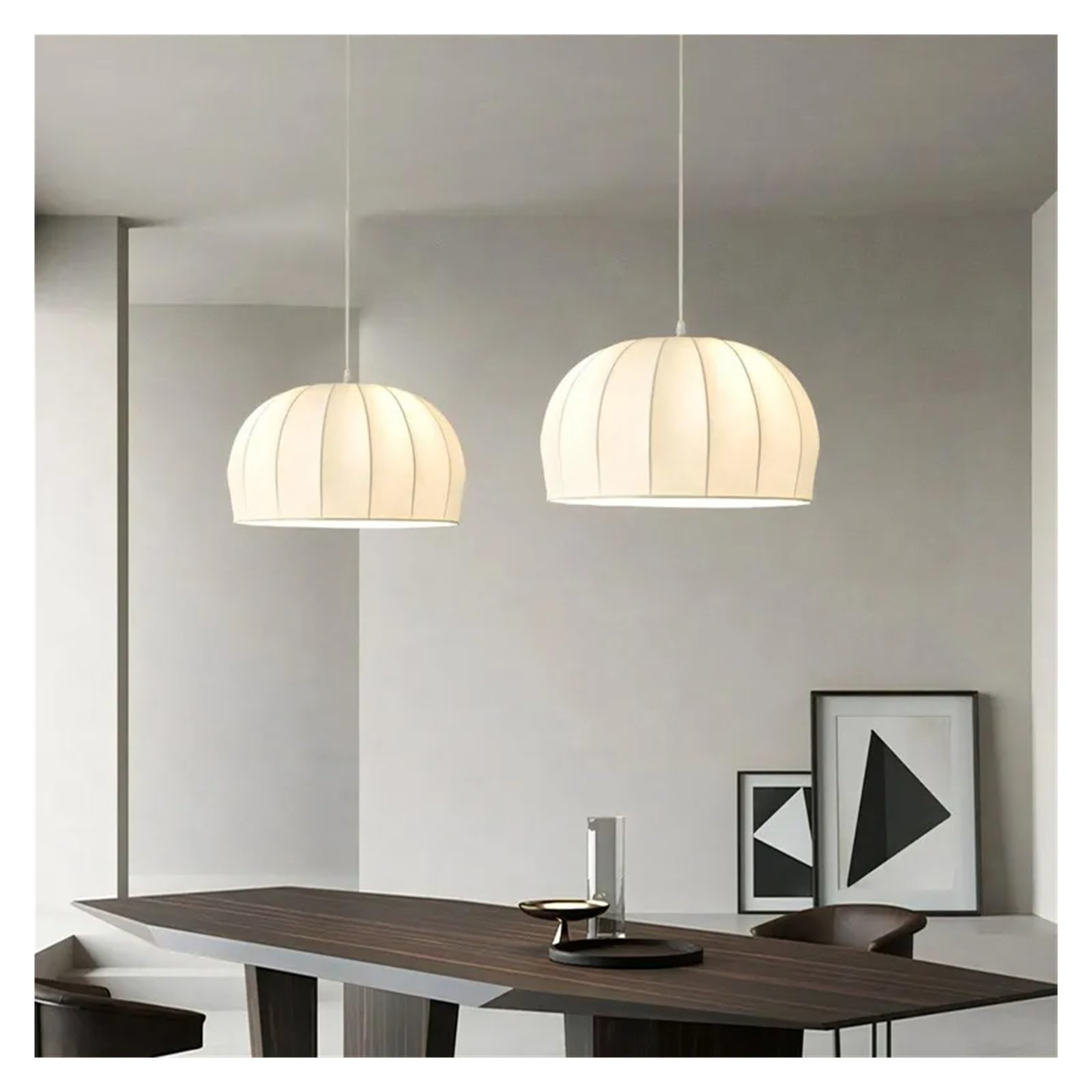 Lampy Wiszące Z Tkaniny W Stylu Retro Do Salonu, Jadalni, Sypialni, Żyrandoli, Wystroju Wnętrz, Oprawy Oświetleniowe, Oświetlenie Wewnętrzne,3 colors-50cm