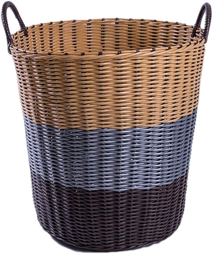 Storage Basket LQ Plastic Hamper Dirty Clothes Clothing Basket Bathroom Put Toy Box Laundry Bucket (Size : Style Two) ()