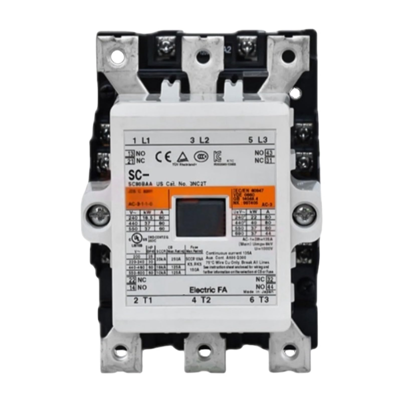 Contacteurs CA/CC SC-N4 SC-N5 pour stabiliser les lignes de production 110V