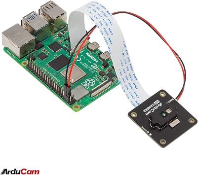 Arducam ToF Camera, 0.43MP Color Rolling Shutter Camera Module with Case for Raspberry Pi and Nvidia Jetson Board, Depth Sensing Solution ToF Tech Camera