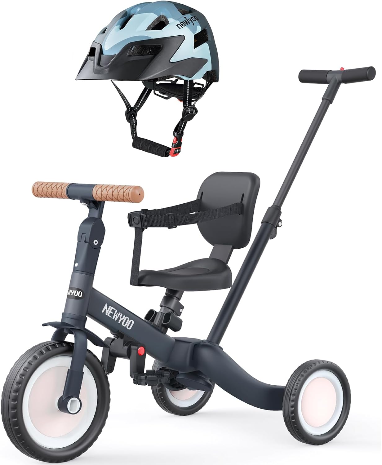 newyoo Toddler Tricycle with Helmet, Toddler Bike, Tricycles for 13 Year Olds, Kids
