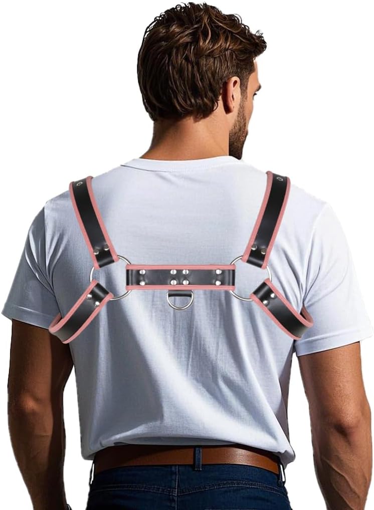 Men's Chest Harness Body Leather Harness Belt Strap Punk Belt Clubwear Costume