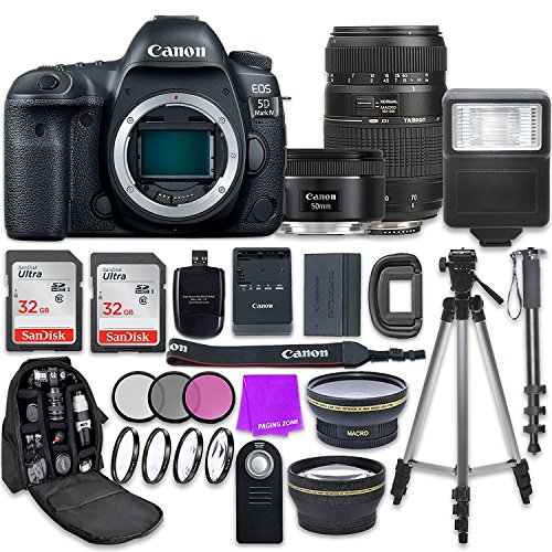 Canon EOS 5D Mark IV Digital SLR Camera with Canon EF 50mm f/1.8