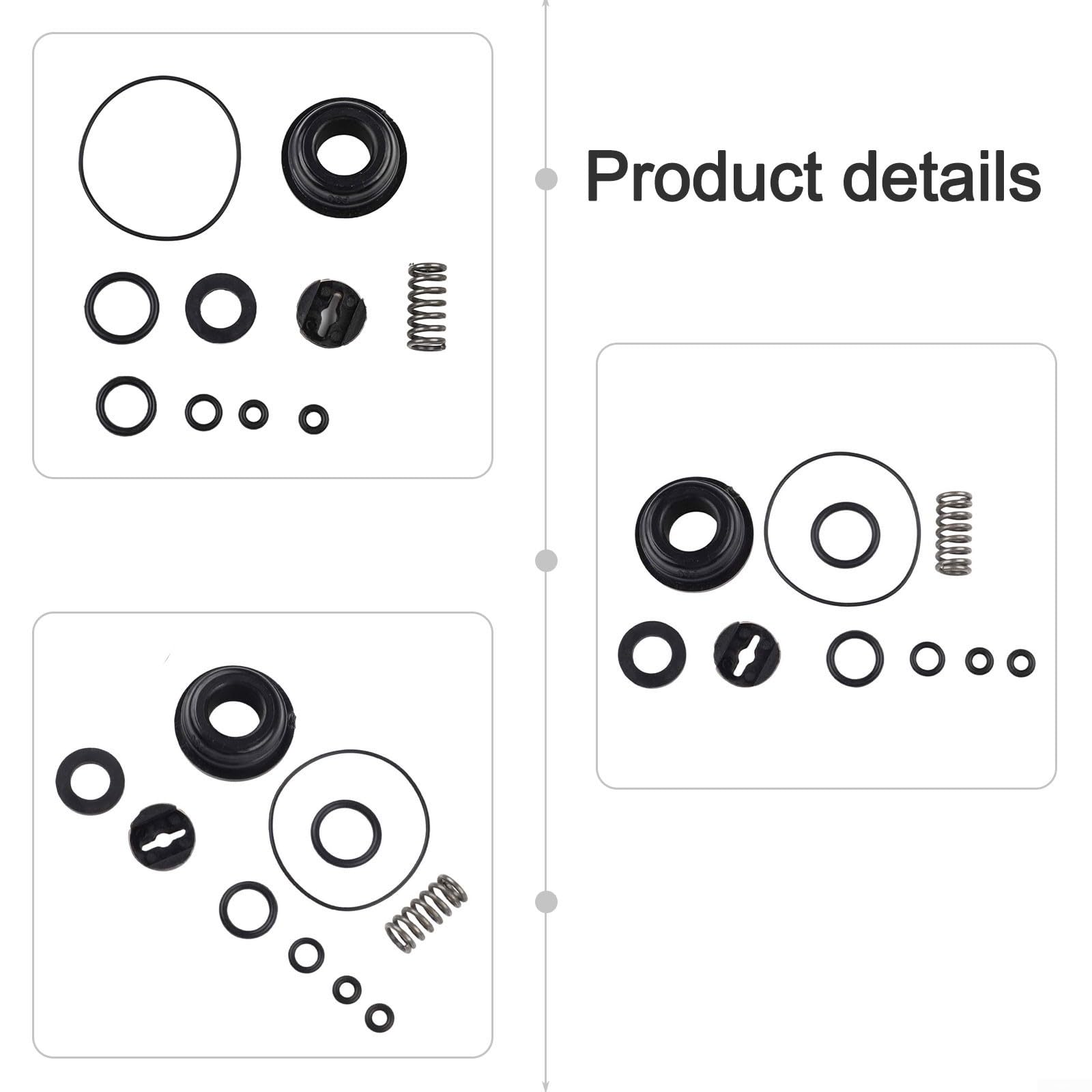 Kit de accesorios para clavadora neumática con accesorios de sellado para clavadoras neumáticas T50, T64, F30, P625, 1013 - O para juego de anillos para mantenimiento de clavadoras, 1 paquete (A)