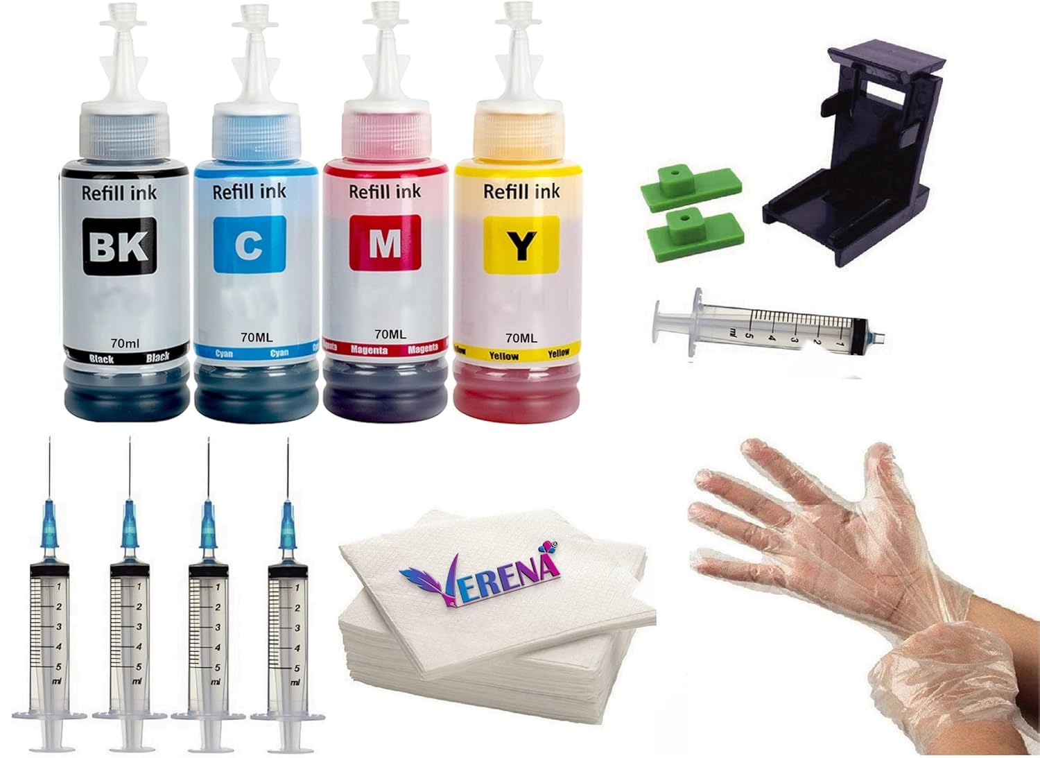 VERENA Tool Kit Refill Ink Bottle Compatible for HP Deskjet Ink Advantage 2335, HP Deskjet Ink Advantage 4178, HP Desk Jet 2138, Full Set of Refill Ink Cartridge. (B0D8FBC8NC) Amazon Price History, Amazon Price Tracker