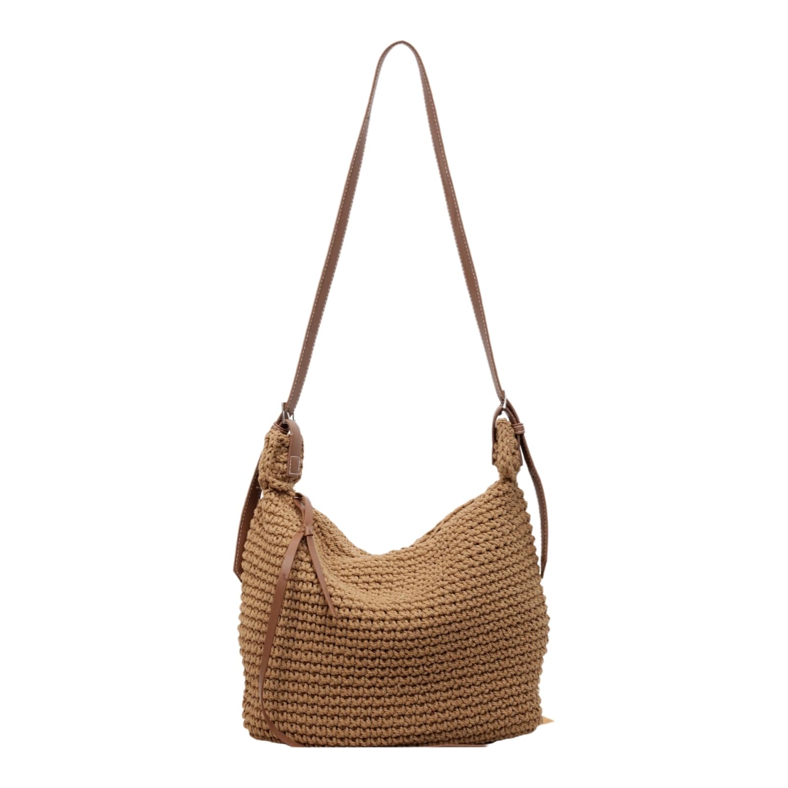 EBZFASO Straw PU Shoulder Bag