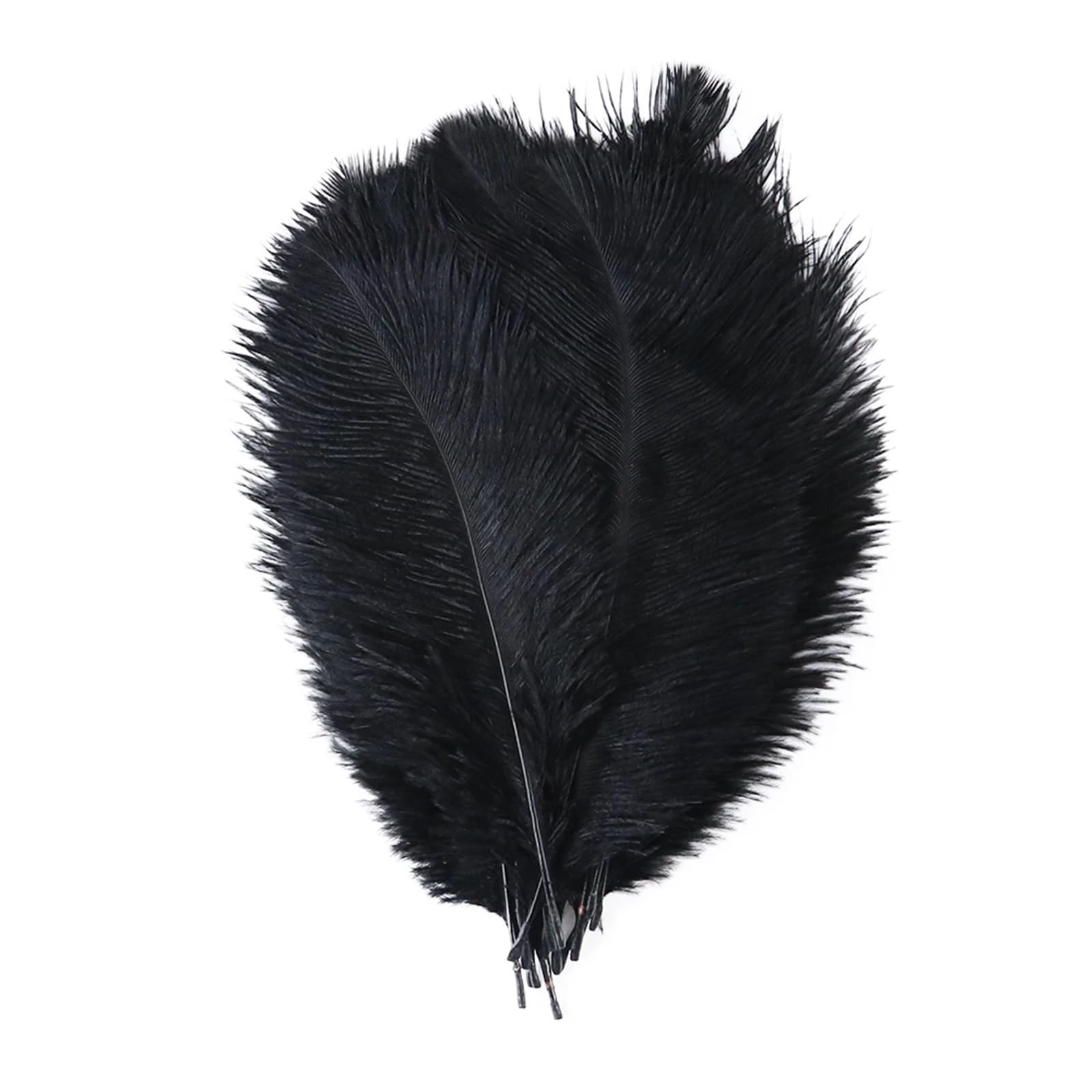 Ostrich Feathers Ostrich Feather for Wedding Decoration Handicraft Accessoires DIY Dream Catcher 15-55CM/6-22Inch Plume Decor 10pcs(14 Black,50-55cm 20-22inch)
