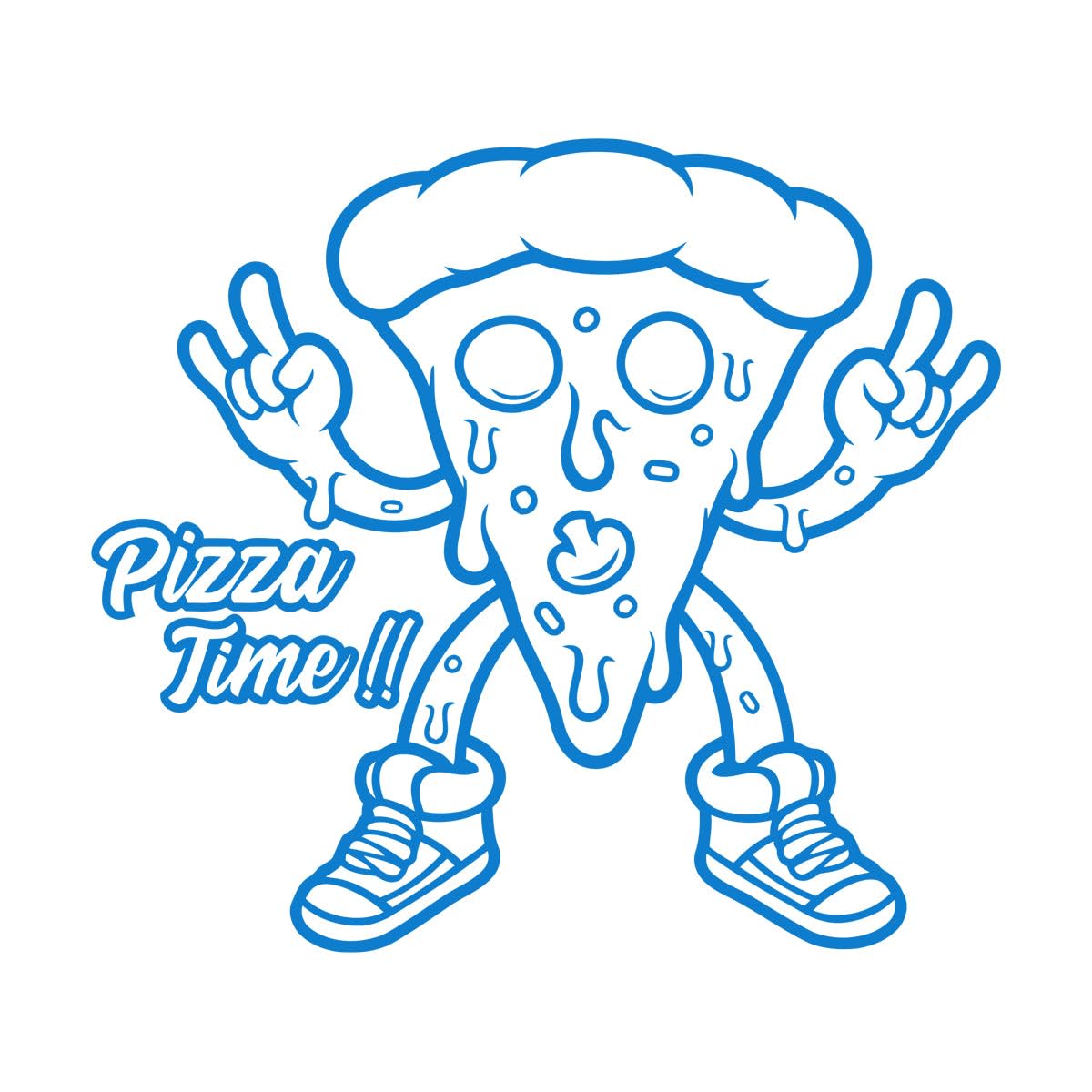 Pizza Wall Decal Pizzeria Pizza Wall Sticker Food Lover Decal Vlinyl Letter Window Decor Sticker Pizza Lover Wall Decor Small - 38x42cm