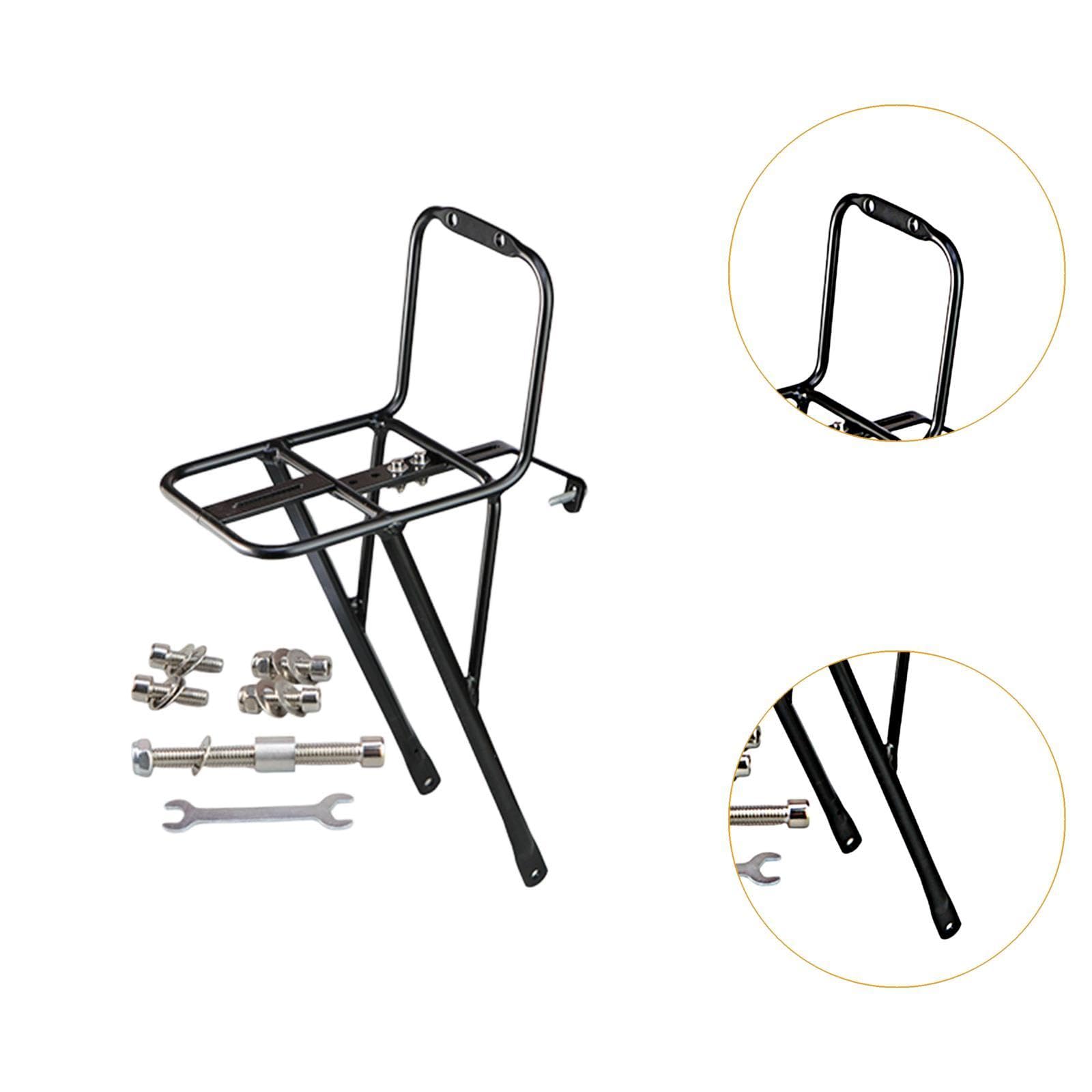 Homyl Porte-Bagages Avant Robuste pour Vélos, Idéal pour Les Vélos de Randonnée et de Course.