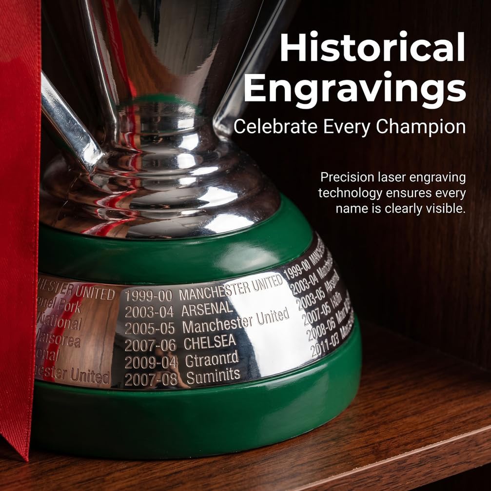 Réplica del Trofeo del Campeonato de Fútbol Inglés 2026, Recuerdo de Copa de Liga para Aficionados, Regalo Deportivo Coleccionable, Decoración para Oficina, Bar y Club
