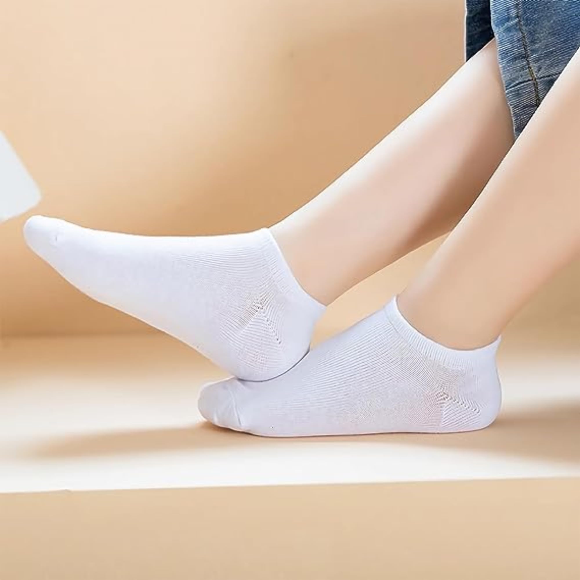minmum Unisex Kids Cotton Ankle Length Socks Regular Wear/School Wear Socks Pack Of 4 (White, 11-12 years) - Image 7 thumbnail
