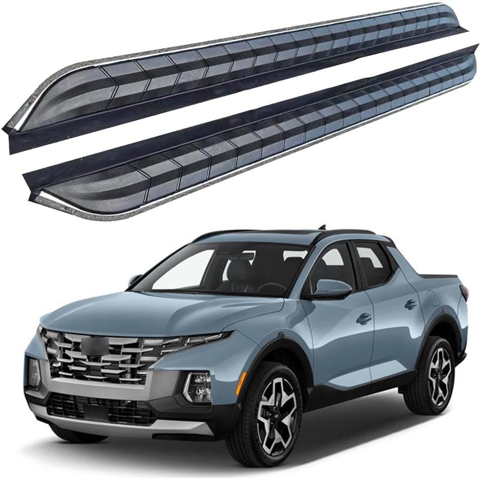 Fixed Running Board Side Step Fit for Hyundai Santa Cruz 2021 2022 2023 2024 Nerf Bars Accessories 1Pair w/Brackets