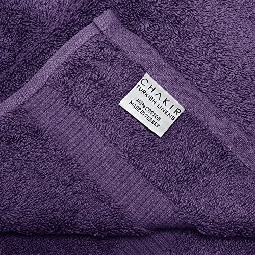 Chakir Turkish Linens 100% Cotton Premium Turkish Towels For Bathroom | 27'' X 54'' (4-Piece Bath Towels - Plum) #TOP5