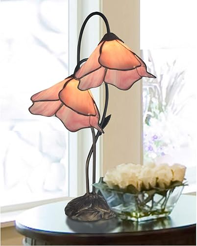 Miniatura 8 de Dale Tiffany TT12145 Lámpara de mesa Poelking, 19.00x12.00x12.00, Bronce