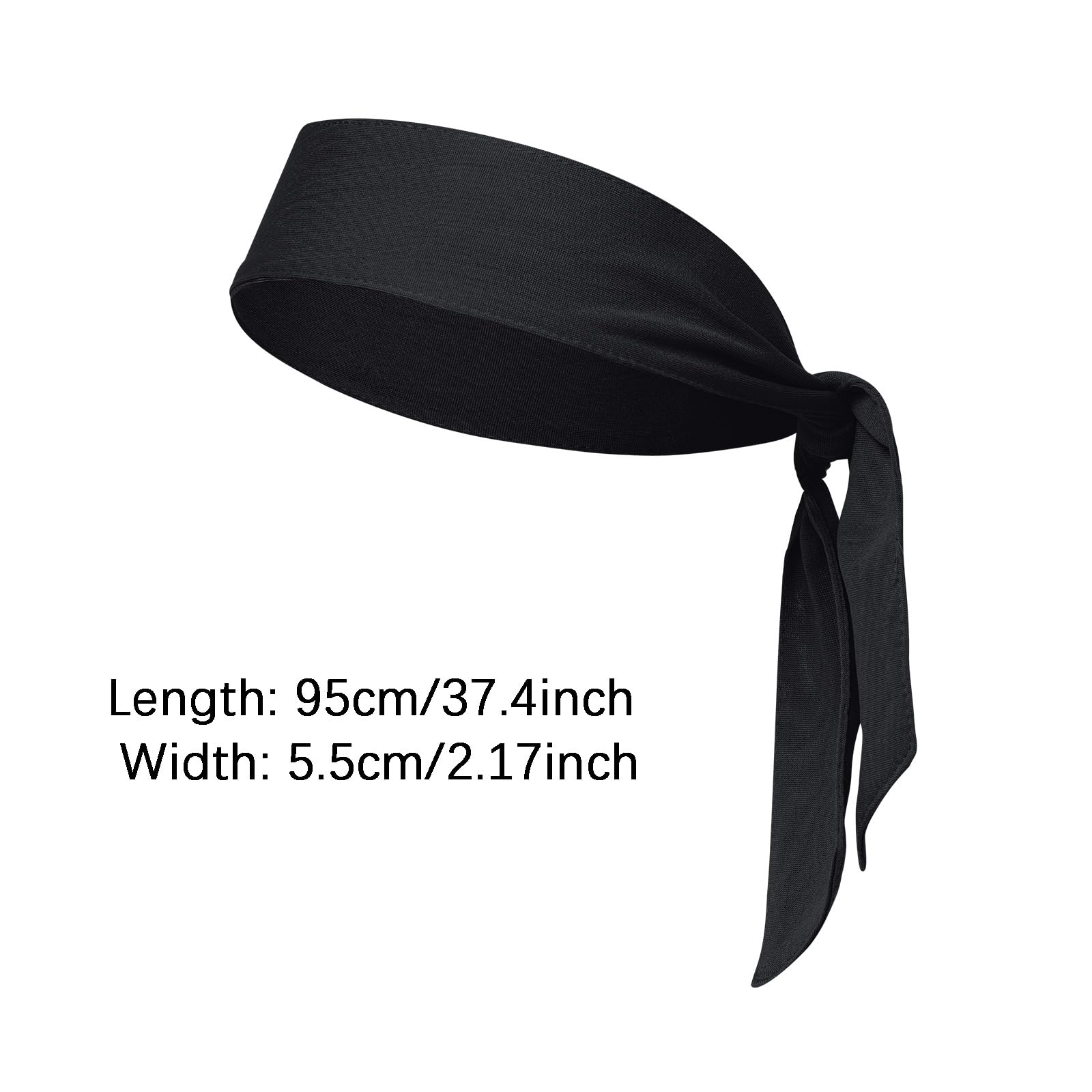 Sucrain Stirnband, Sportschweißband, verstellbar, Ninja, Karate, Schweißband, schweißableitend, Workout-Stirnband für Männer und Frauen, Basketball, Laufen, Tennis, Leichtathletik, 3 Stück