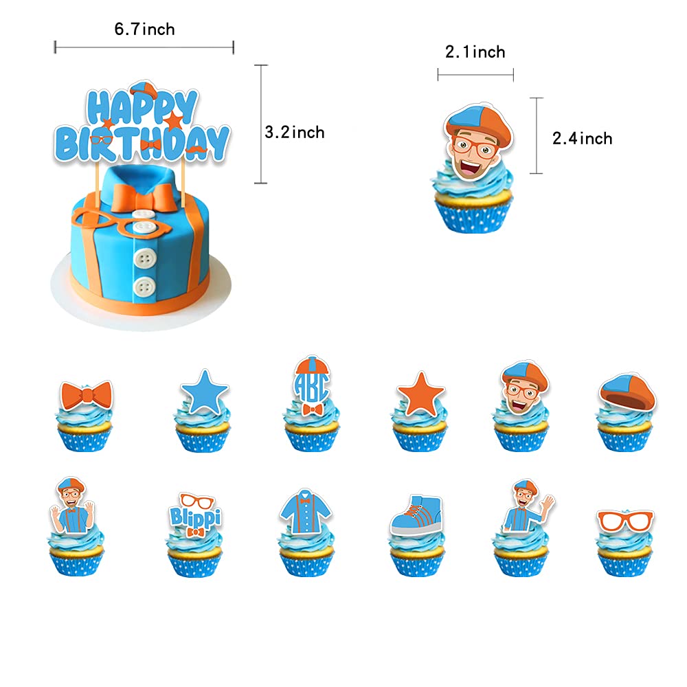 Bilippi Birthday Party Decorations Supplies for Kids Blippi Cartoon
