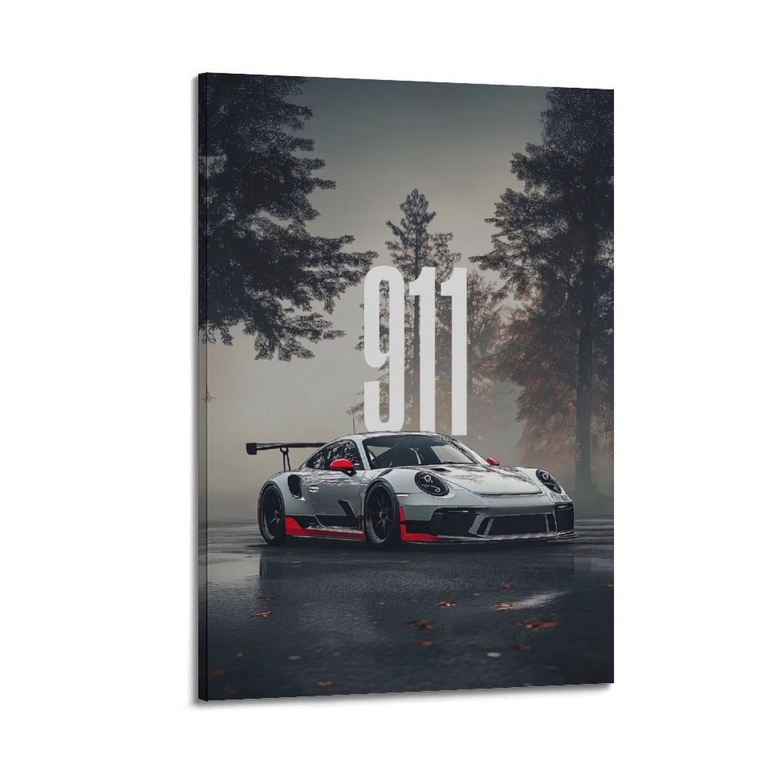 OKAHYS 991.2 911 GT3 Cup Street Racing Sports Car Artwork Poster Decorative Painting Canvas Wall Artworks Picture 20x30inch(50x75cm)