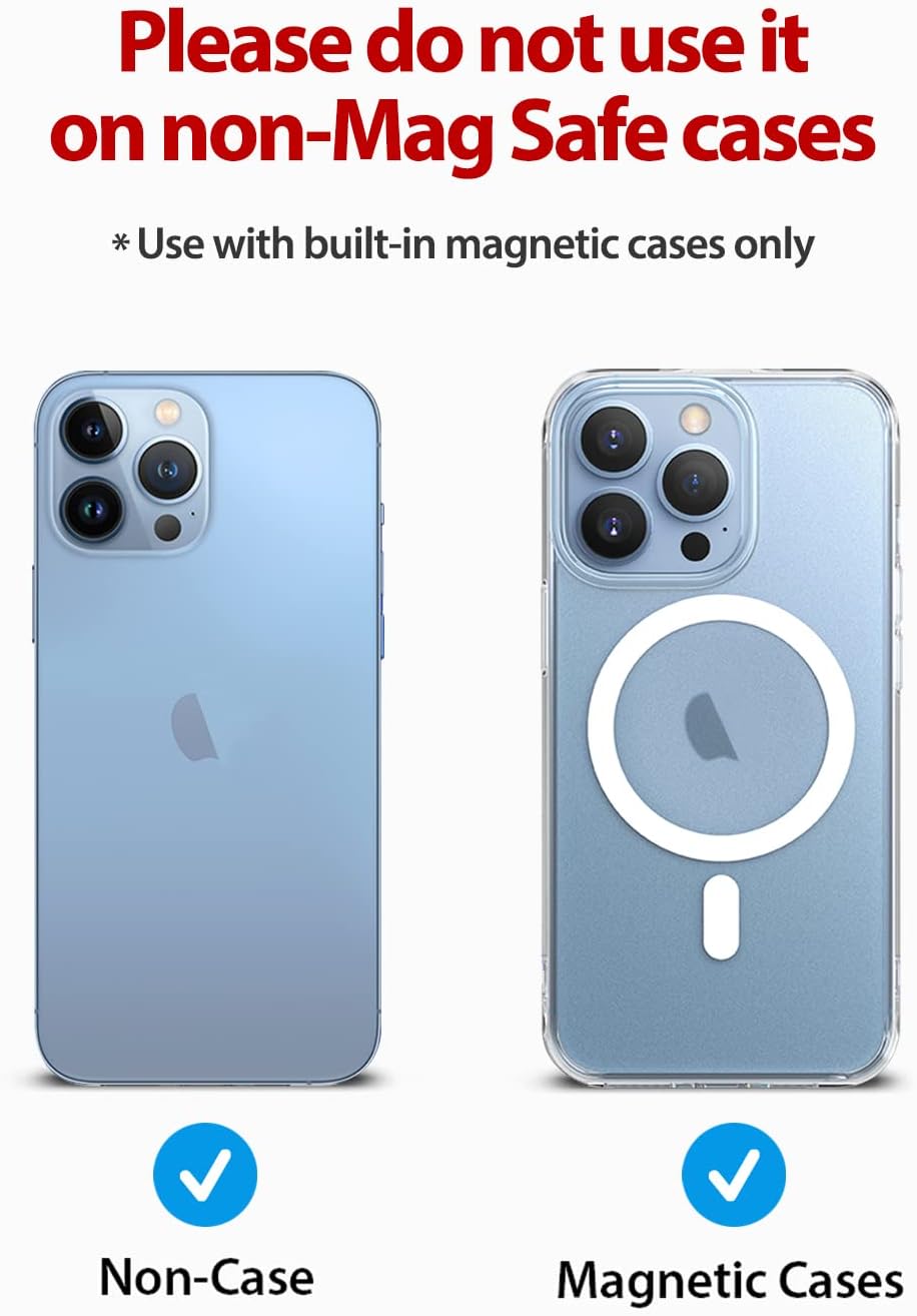 Ringke Magnetic Slot Card Holder [Compatible with MagSafe Wallet] Business ID Credit Card Wallet for Back of Phone Case - Image 2