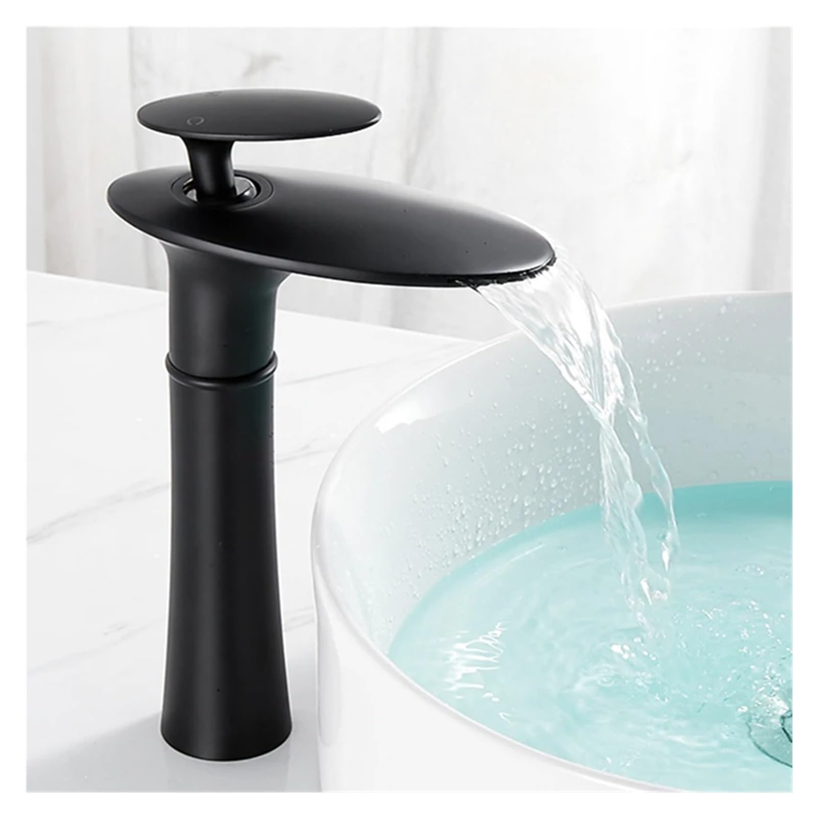 Cascade salle de bain lavabo design robinet vasque moderne eau froide - 4