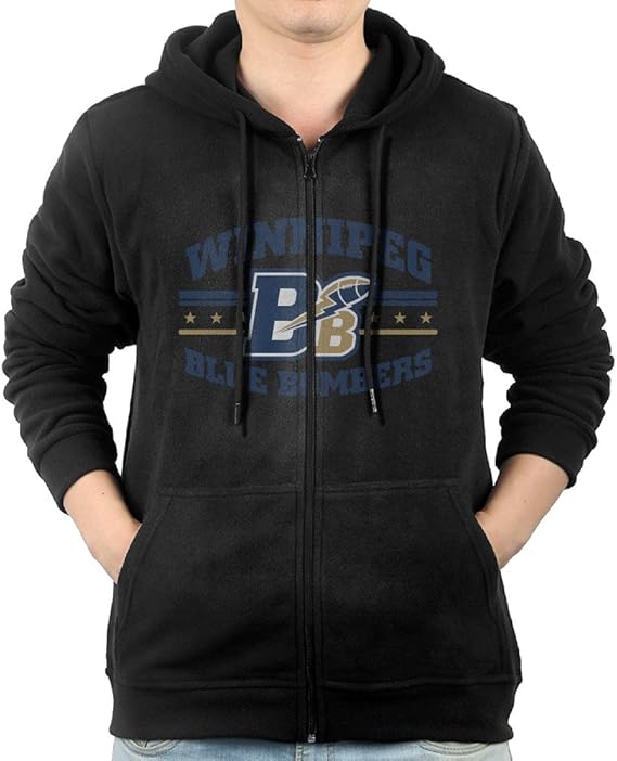 Winnipeg Blue Bombers Canadian Football Logo Zipper Hoodies