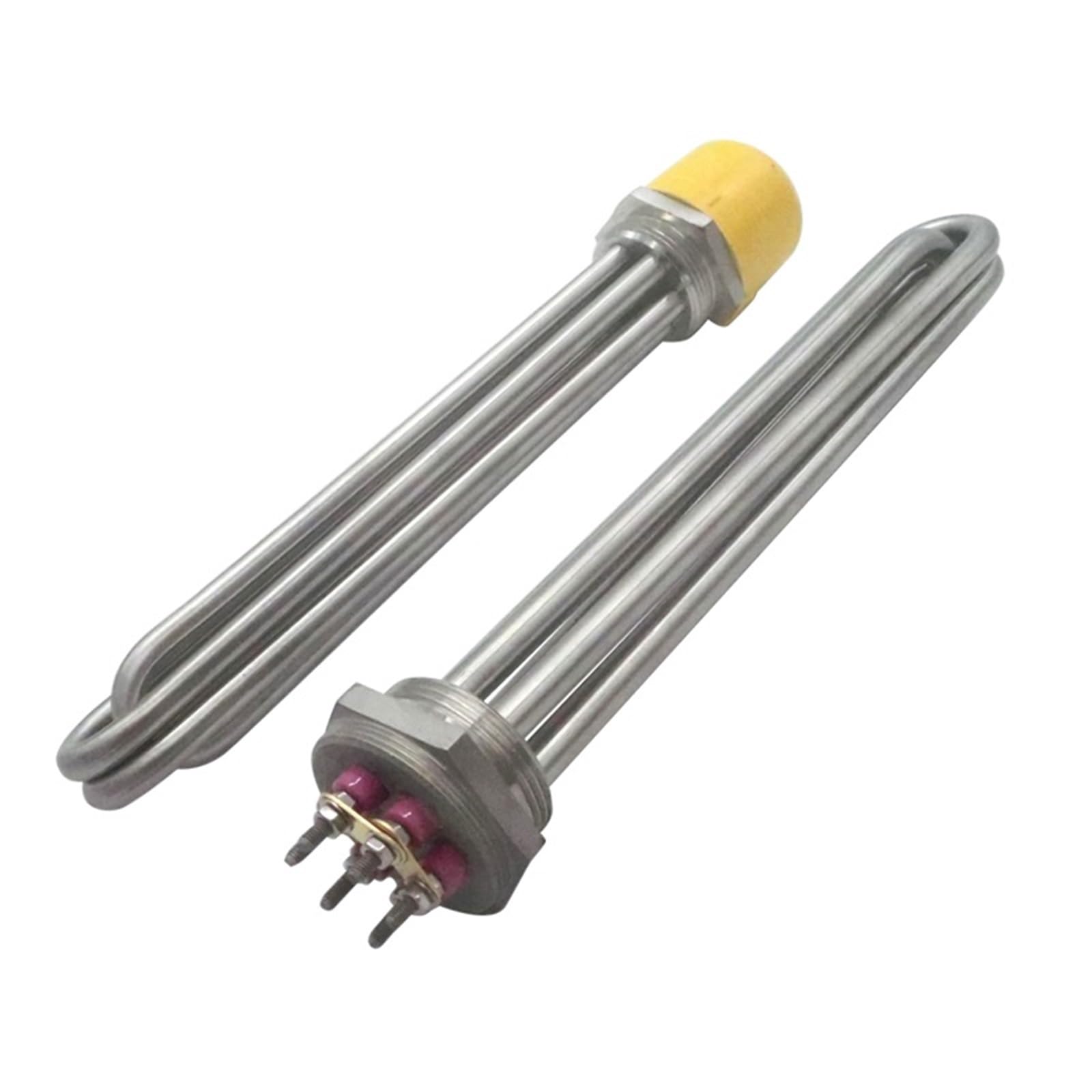 Calentador de agua y aceite en acero 304SS con alta transferencia térmica trifásica 380V