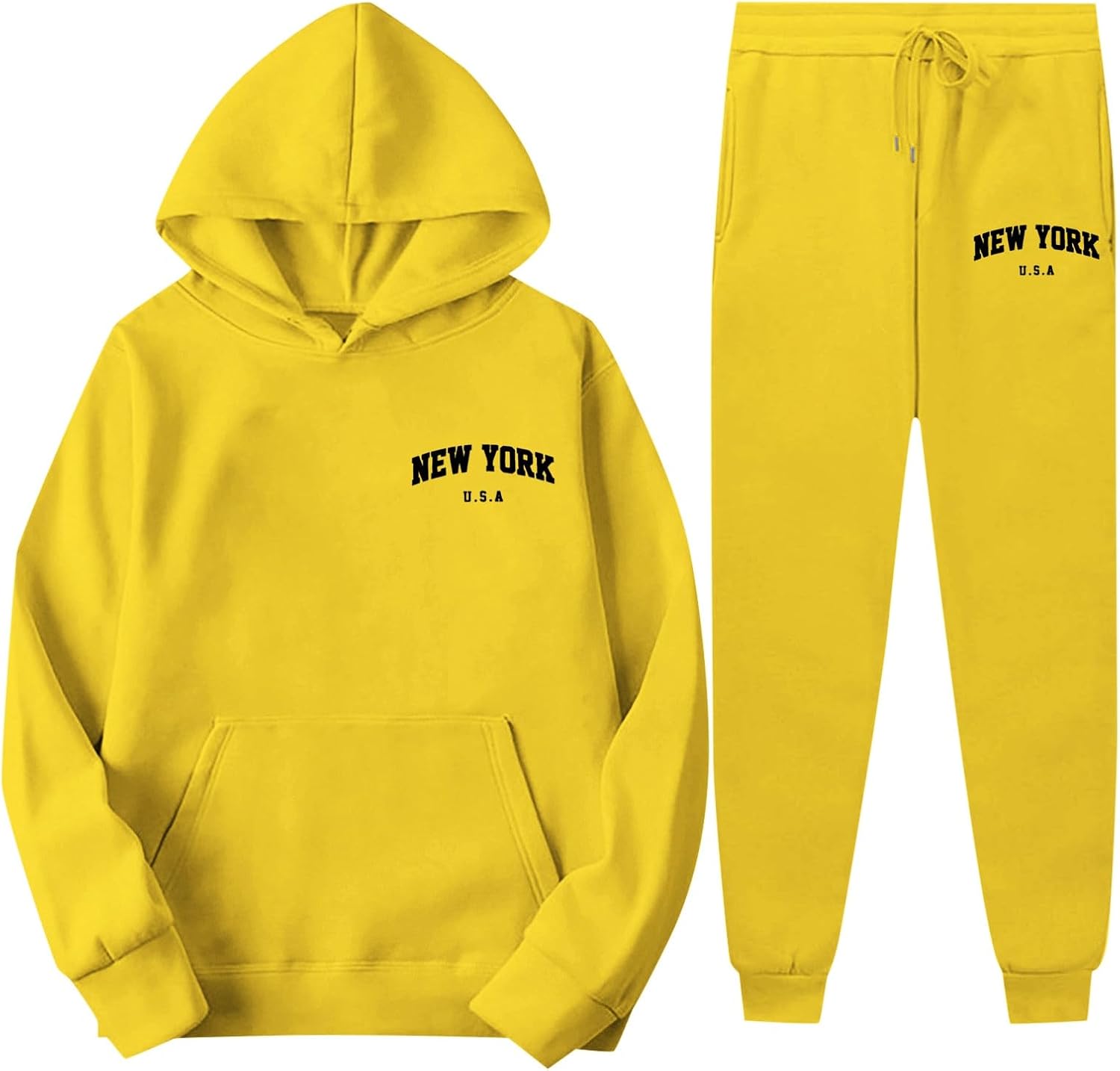 Airport Outfits for Women 2025 Lounge Sets Sweatpants Hoodies Sweat Set Suits Womens 2 Piece Sets Sweatsuits