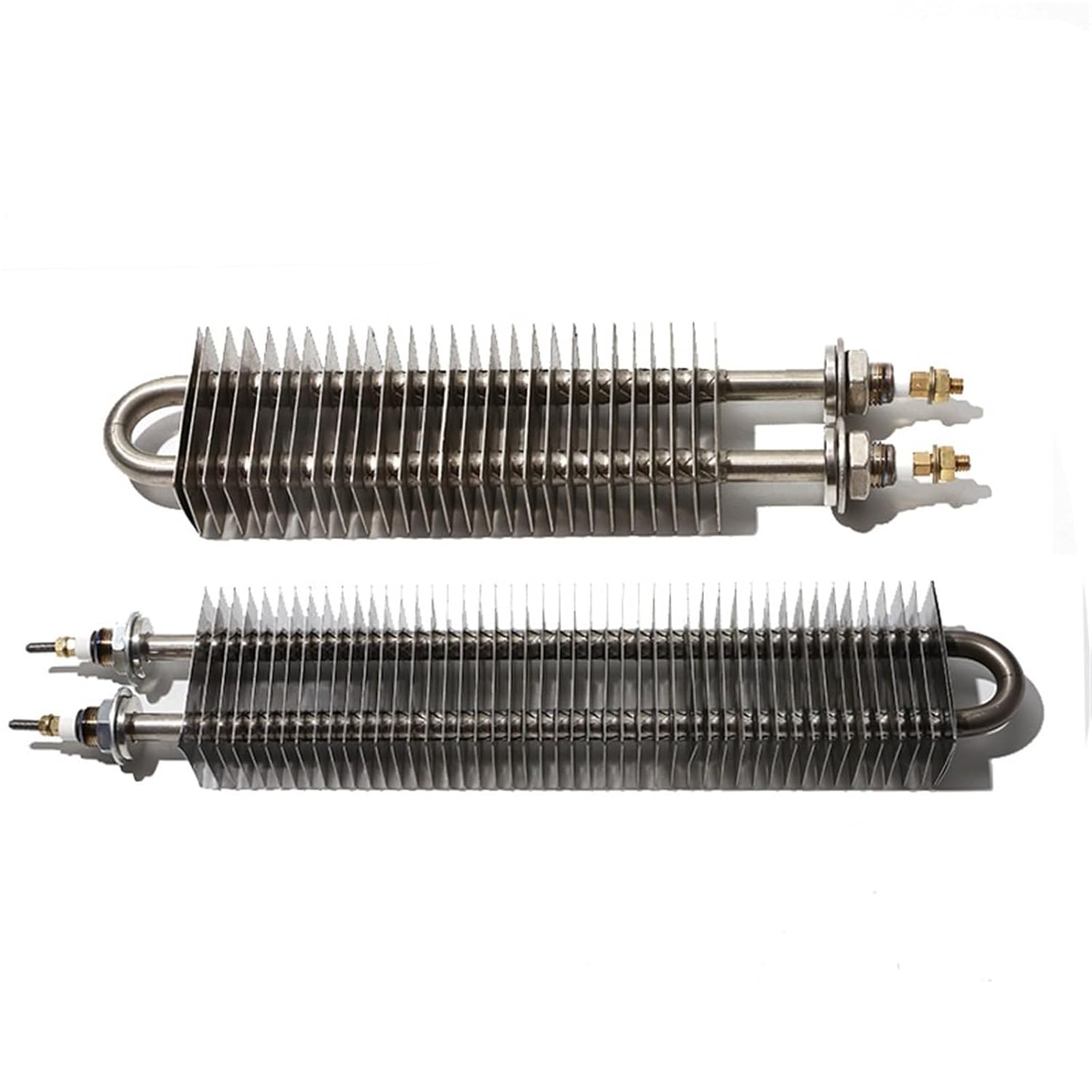 220V Square Fin Heater 300-400C M16 Thread Stainless Steel Heat Dissipation Plate 200/300/400/500MM 1Pcs(25x50mm Fin Plate,230V_400MM 700W)